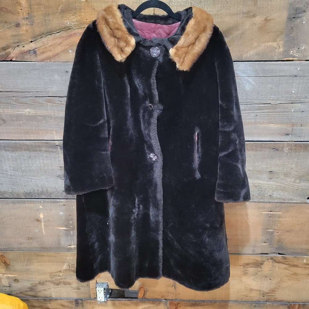 Vintage faux fur coat